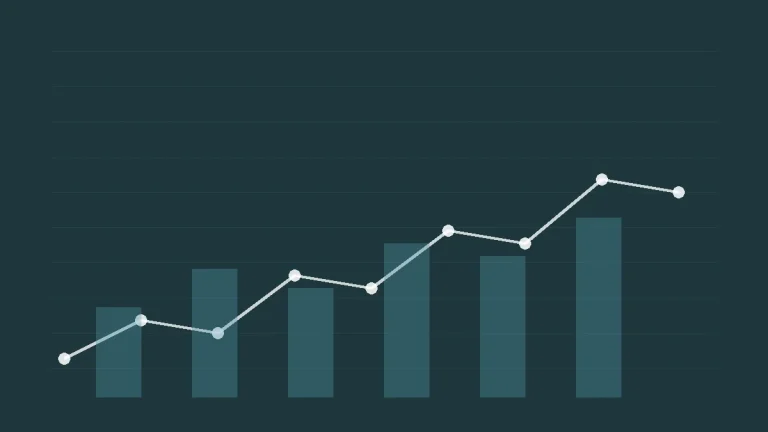 Financial strategy and planning charts for wealth goals